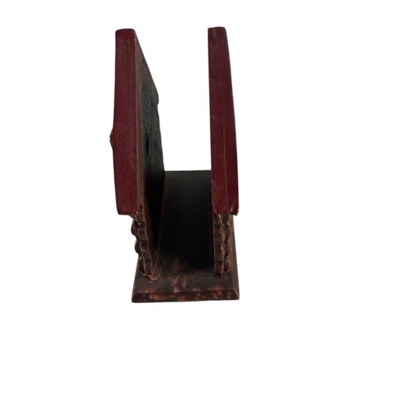 Rustic Welcome to Our Cabin Napkin Holder Log House Lodge Decor Resin - Picture 3 of 8